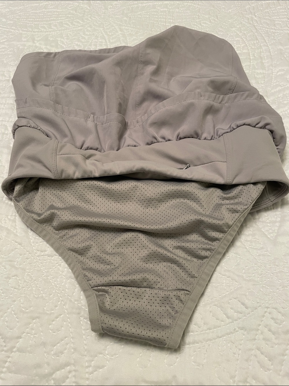 Simply Southern Small Gray Athletic Shorts with Built In Pantie LIKE NEW - Picture 4 of 9